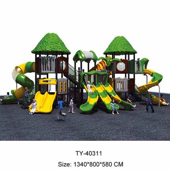Tongyao Factory Bunter kommerzieller Kunststoff-Rutschspielplatz im Freien