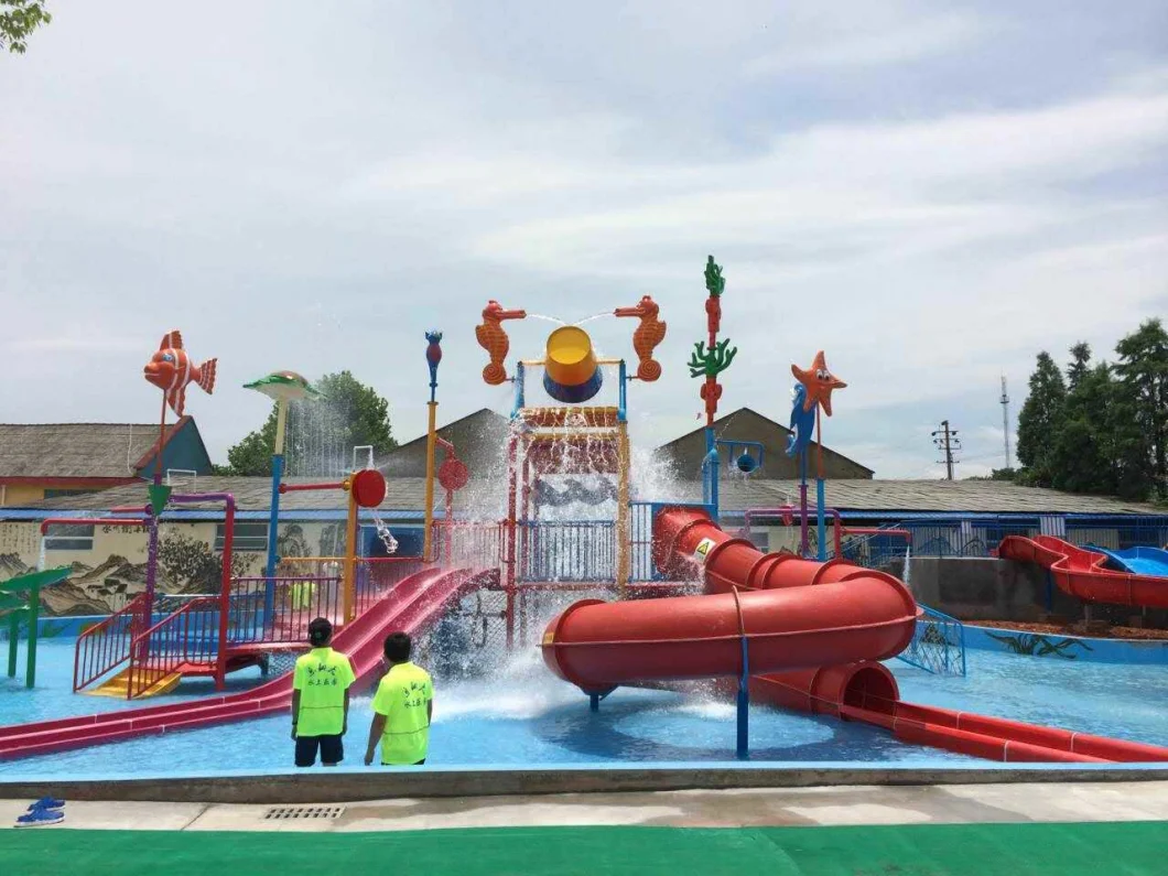 Cartoon Water Park for Kids Slide Amusement Outdoor Playground