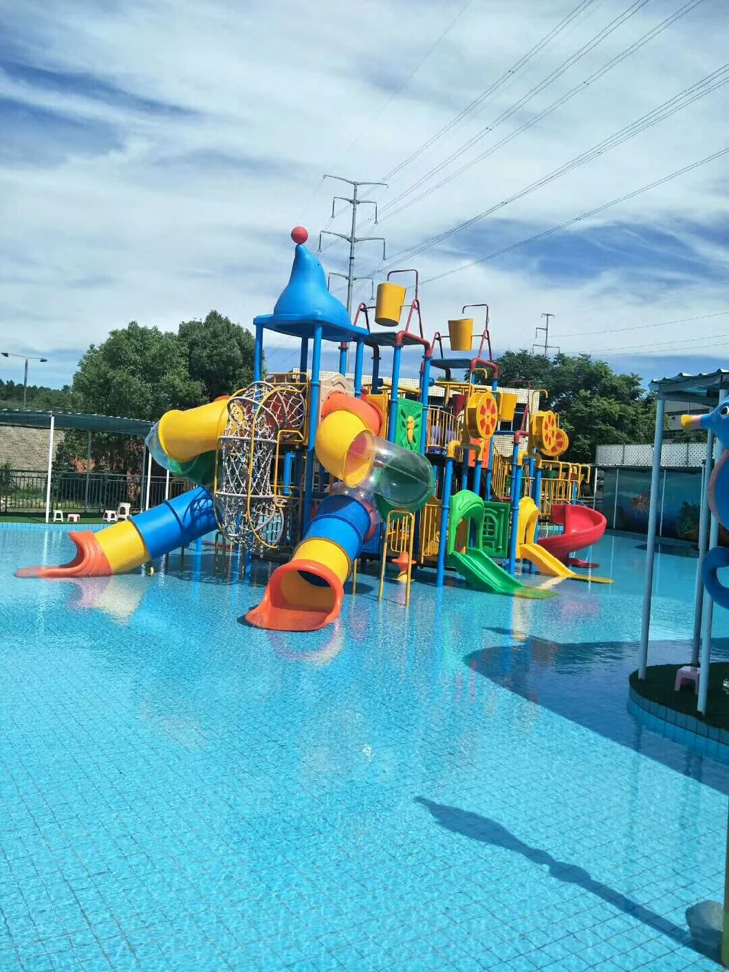 Cartoon Water Park for Kids Slide Amusement Outdoor Playground